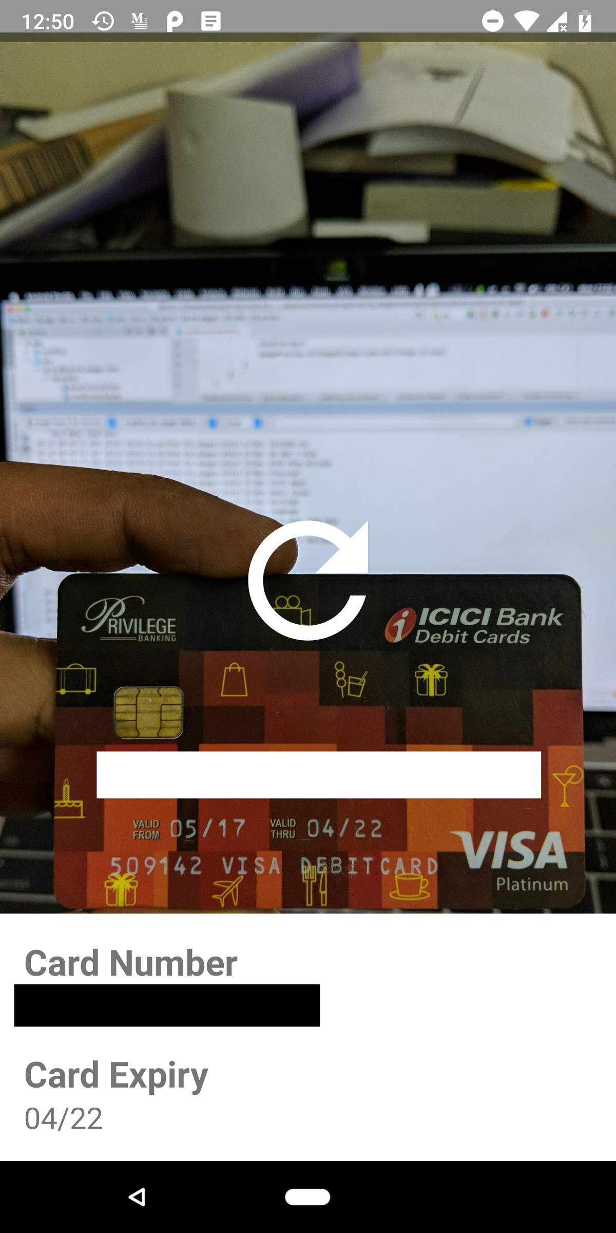 Bank card recognition sdk program